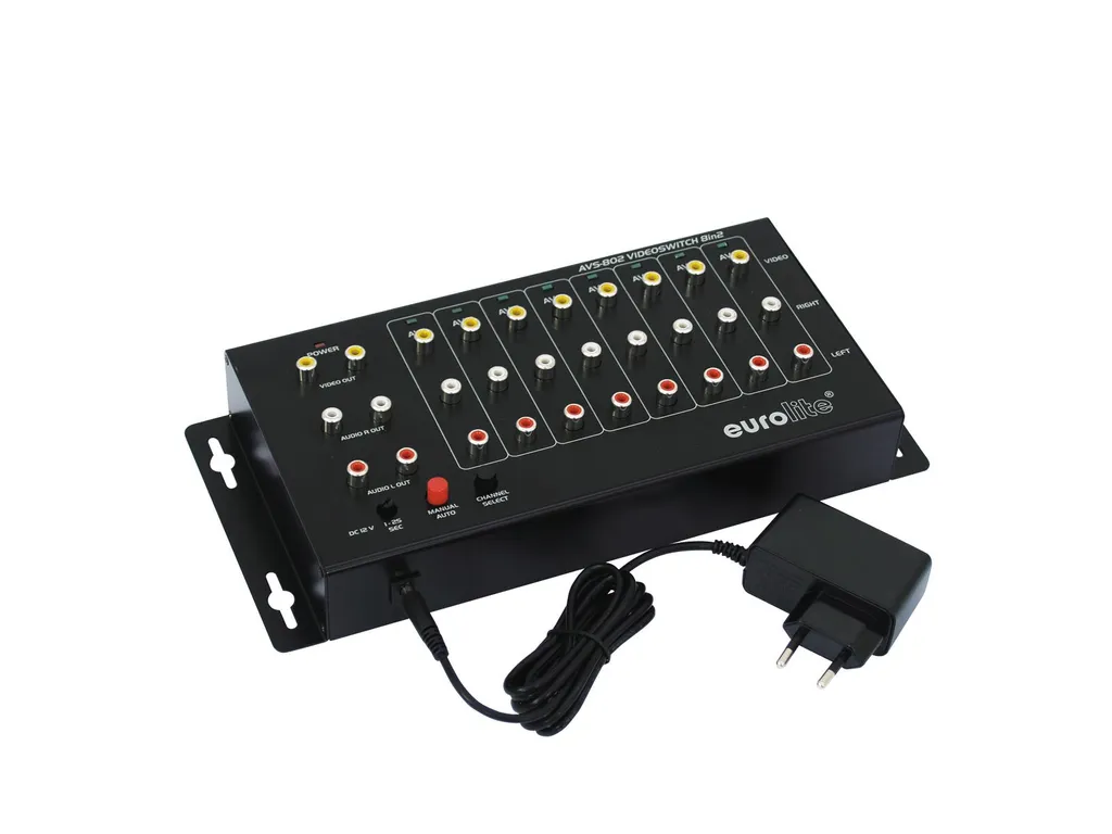 Plus de Câbles à Débrancher grâce au Switch AVS-802 RCA 8 Ports