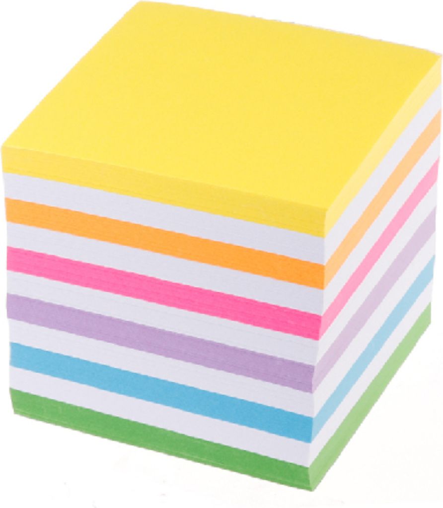 Karteczki samoprzylepne 90 x 90 mm, 850 sztuk, kolorowe Zdjęcie produktu 