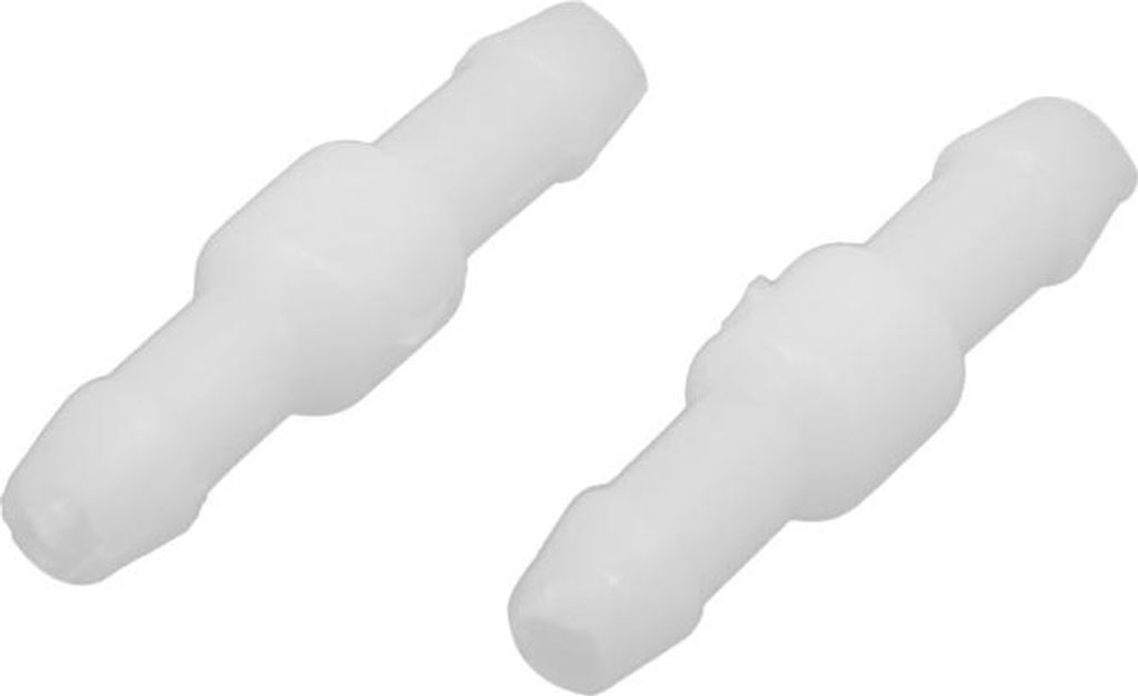 100Stk Weiß Plastik gerade Steckdose Schlauch Rohr Verbinder Stecker für Auto DE de