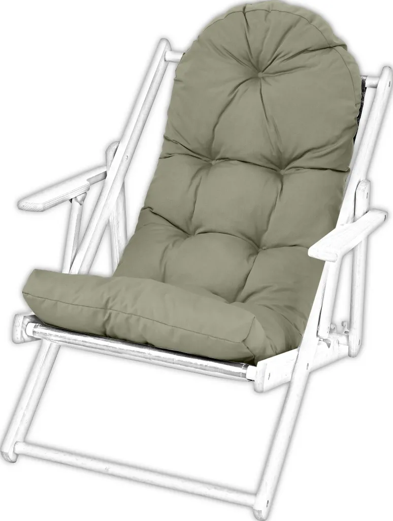 Materassino AMPO 166x40cm - Cuscino Imbottito Alta Densità per Sdraio