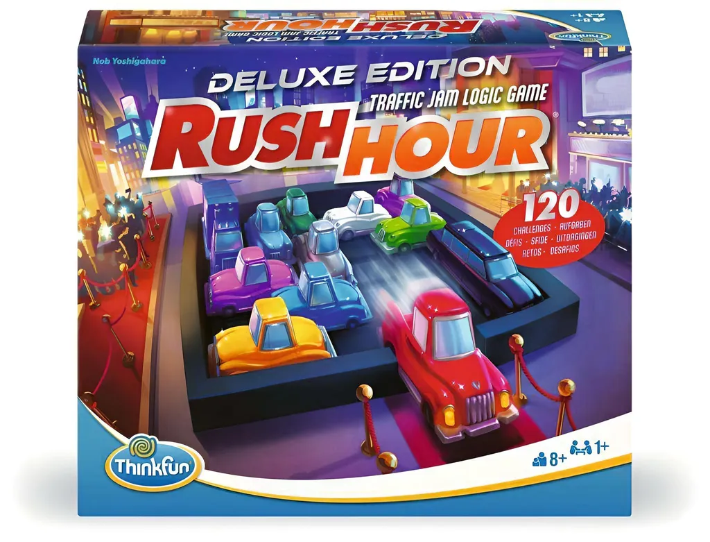 Rush Hour Deluxe ThinkFun Jeu de Logique et de Réflexion avec 60 Défis
