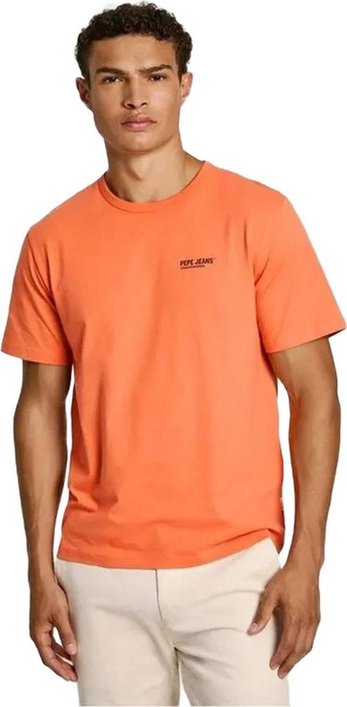 Pepe Jeans T-shirt PM509433-155 in Orange color size large