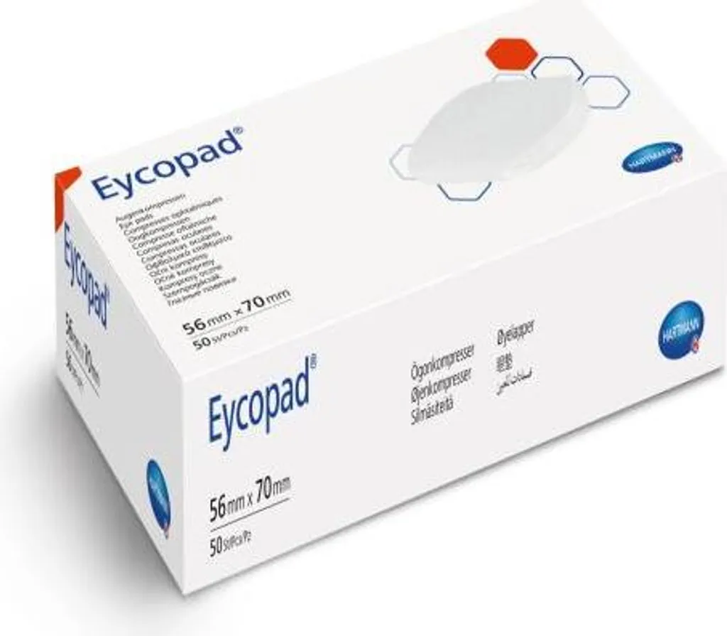 Lotto 50 Eycopad Hartmann 56x70mm | Compresse Oculari Sterili Professionali