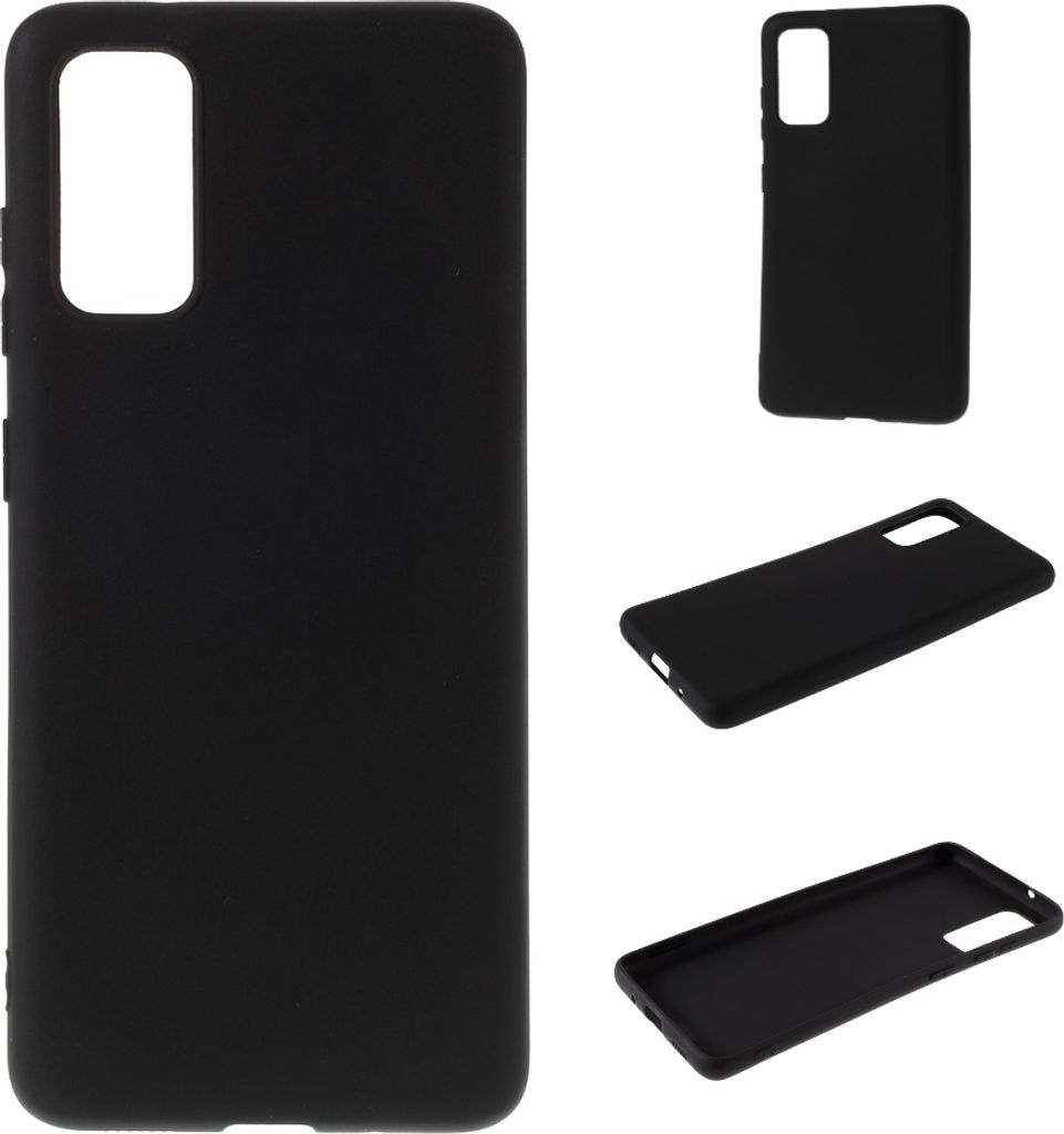 Hülle für Samsung Galaxy S20 Handyhülle Schutzhülle Silikon Cover Matt Schwarz