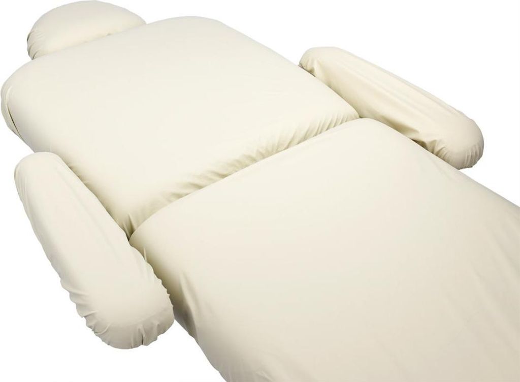 Habys Ölresistenter Polyurethan Bezug für Massageliege Linea V2/V3 , Massagetisch, Spannbezug, Schutzüberzug, Abwischbar, Wasserdicht, Beige