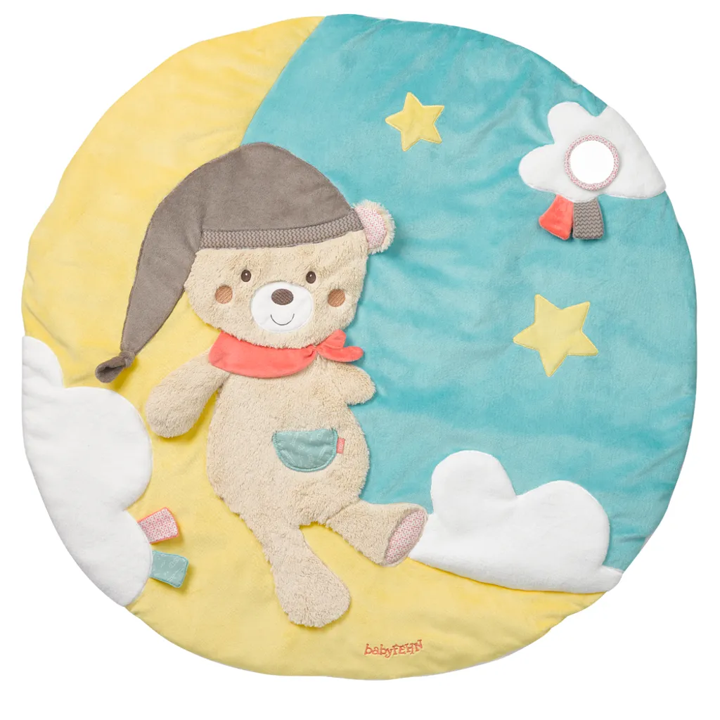 Fehn Couverture d'activités 3D Bruno l'ourson - Tapis d'éveil bébé