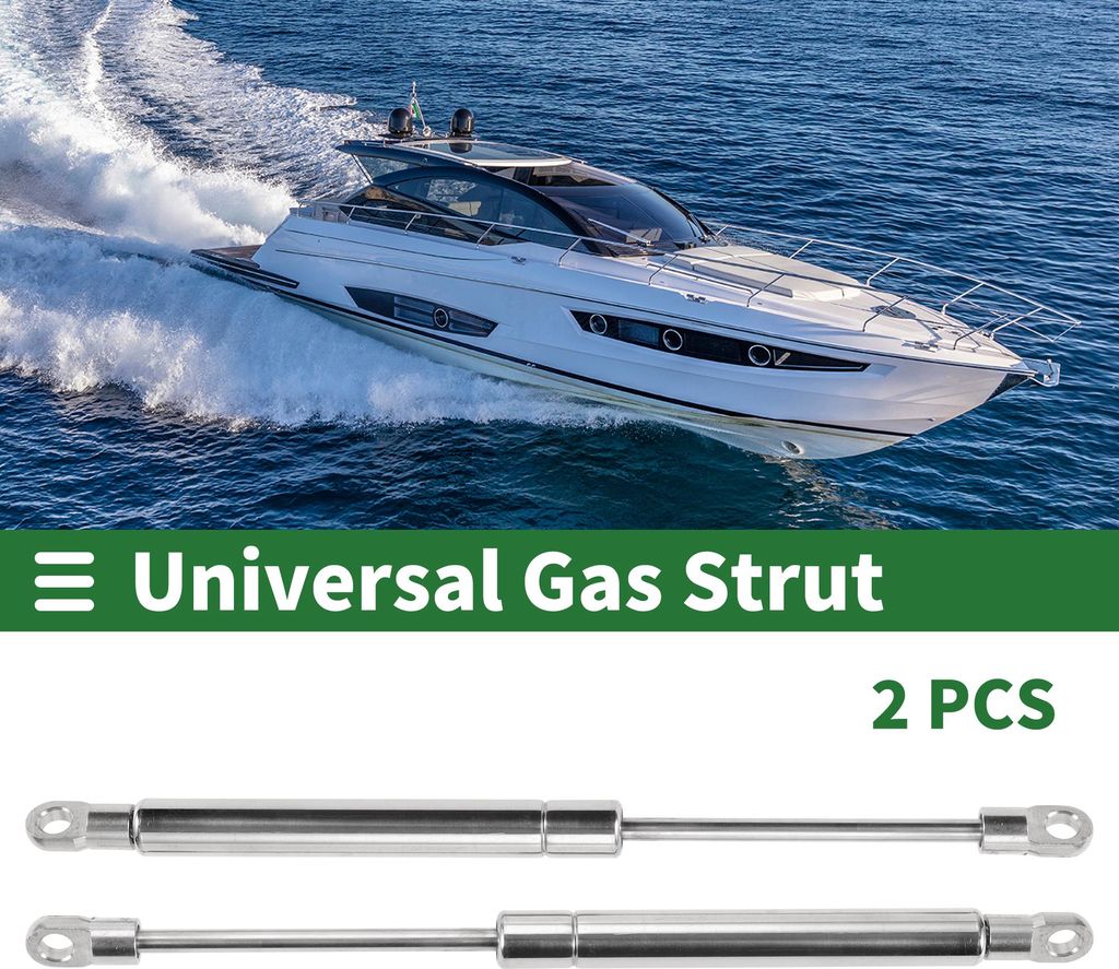 Universelle Edelstahl-Liftunterstützungsstreben Metall-Endbefestigung Gasfeder Aufbewahrungsklappe Werkzeugkasten Abdeckung 10 Zoll/254mm 10lb/45N...