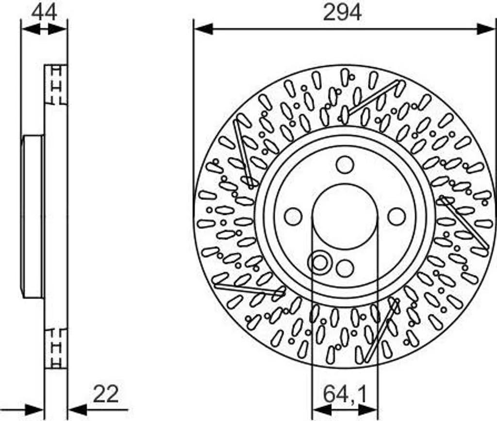 Solution anti-vibration : Disque de frein BOSCH pour MINI R56 R55 R59