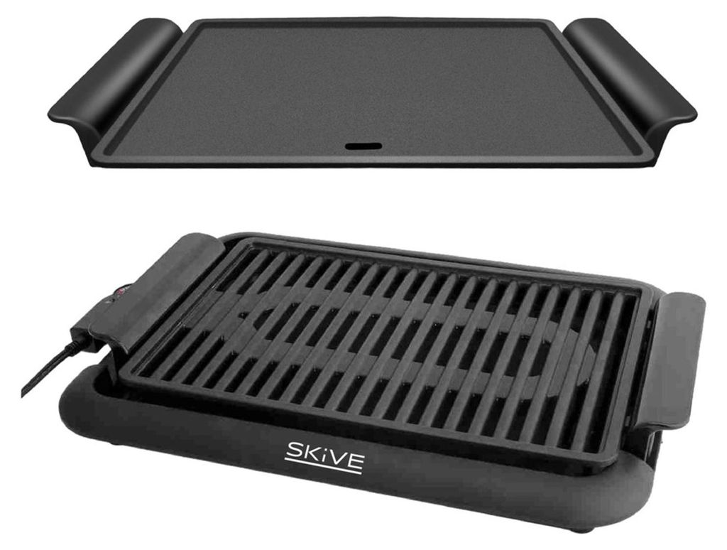 Tischgrill 1200 W mit 2 Wechselplatten – Elektrogrill 46 × Produktbild 