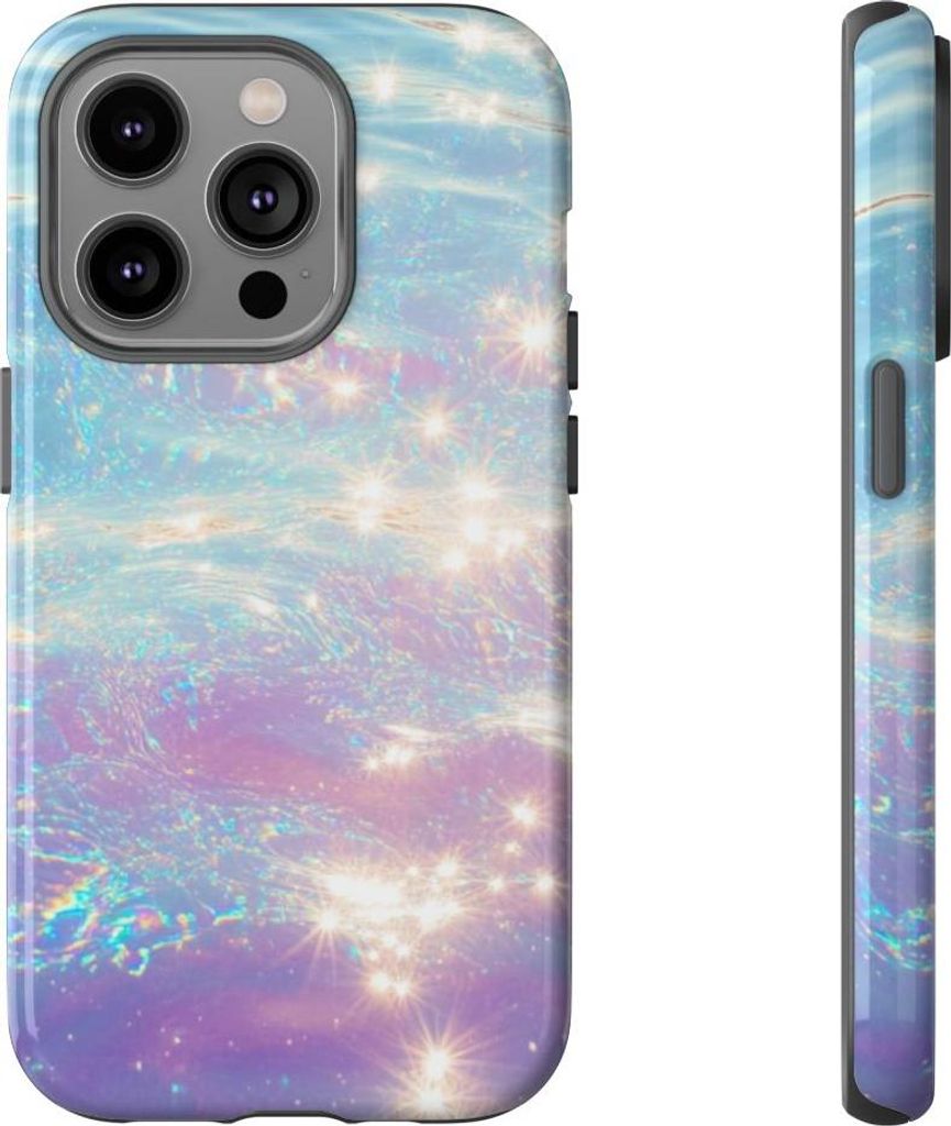 Schimmerndes Wasser-Design mit Glanzeffekt – Hülle Kompatibel mit iPhone 14 Pro