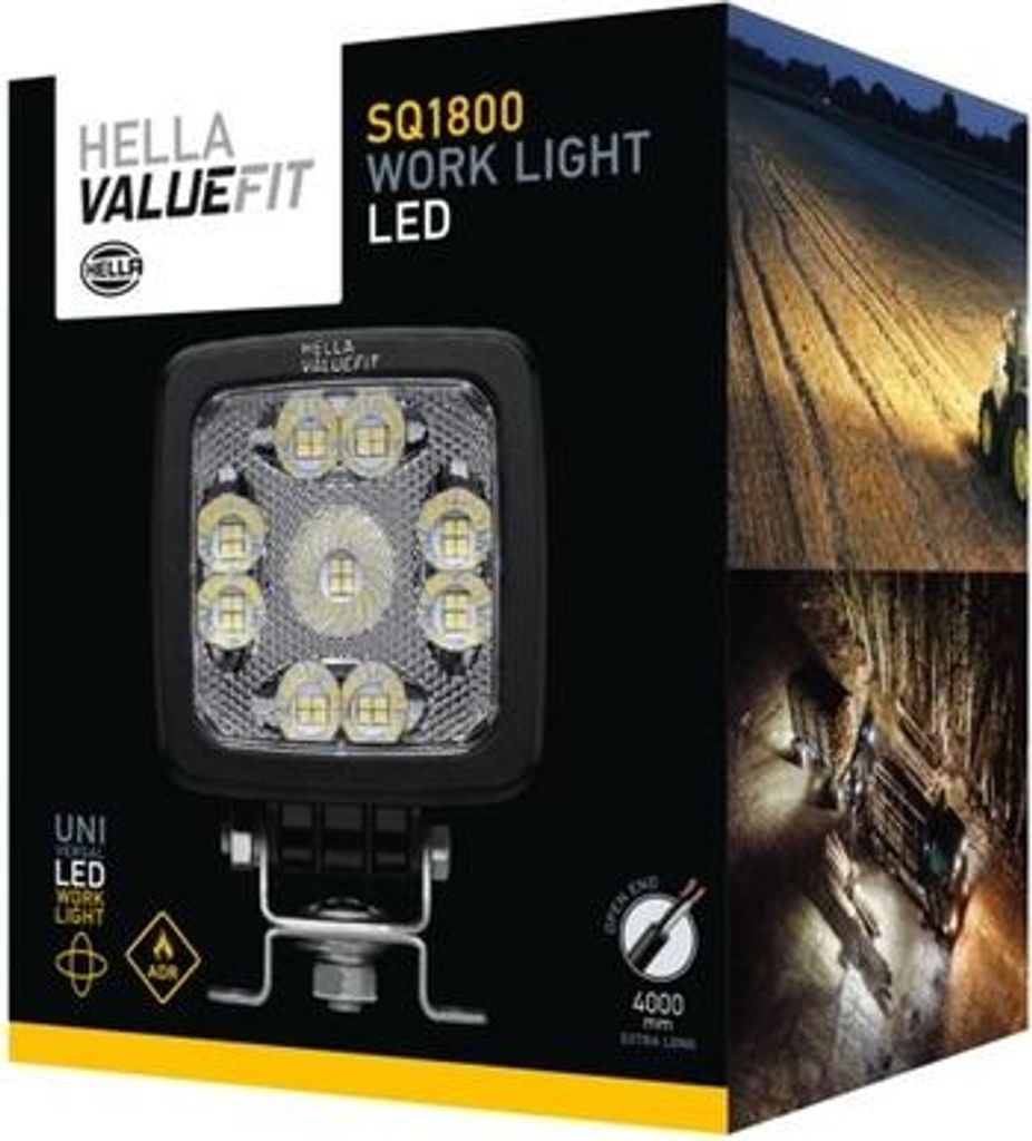 Arbeitsscheinwerfer 24 V 19 W LED 6.000 K 1.800 lm HELLA universell einsetzbar