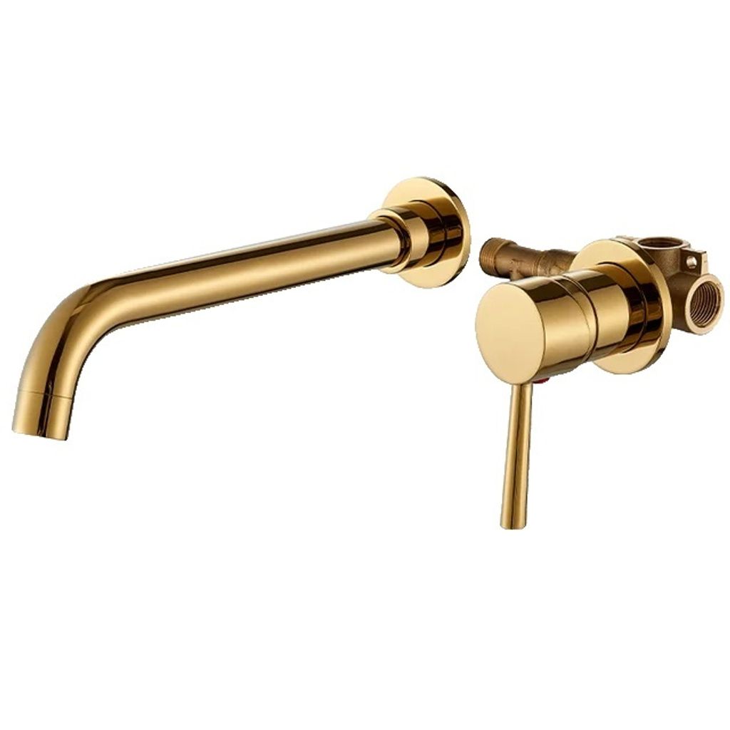 Waschtischarmaturen, zeitgenössisches Design, einfache Installation, 150mm-a, Gold-a