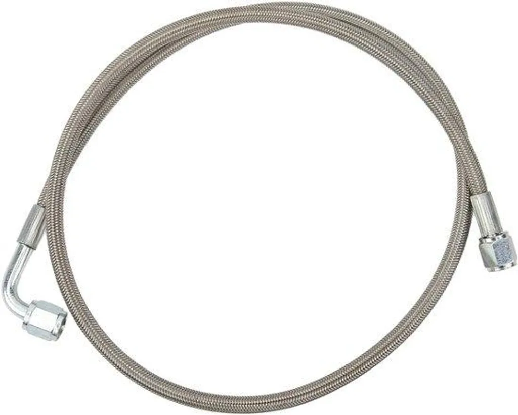 Durite turbo 4AN tressée inox 90 degrés 48 pouces haute température