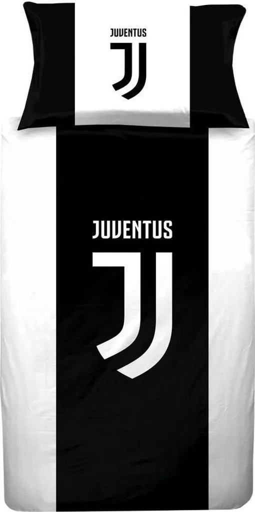 Parure lit simple Juventus TA6456 anti-décoloration pour fan de football
