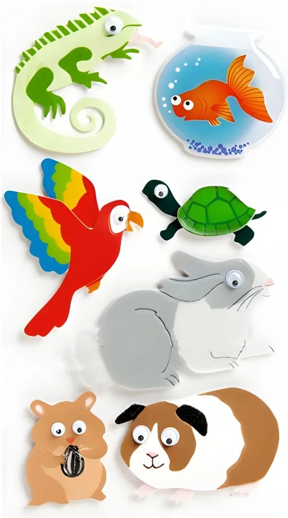 Heyda 203780691 Stick-On's Animaux domestiques Autocollants 75x165mm