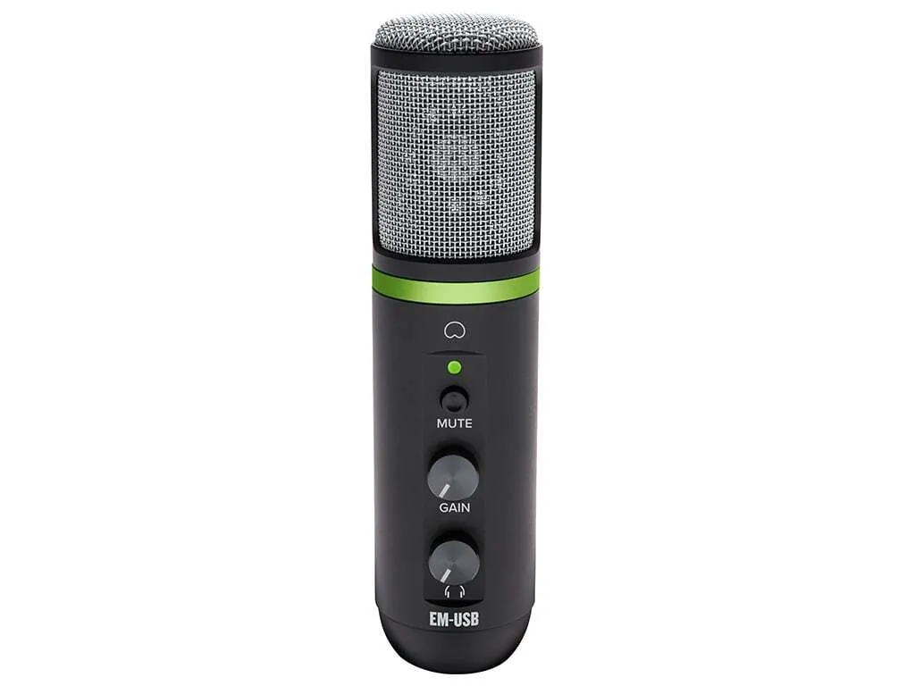 Microphone Mackie EM-USB pour Podcast, Gaming et Enregistrement Vocal