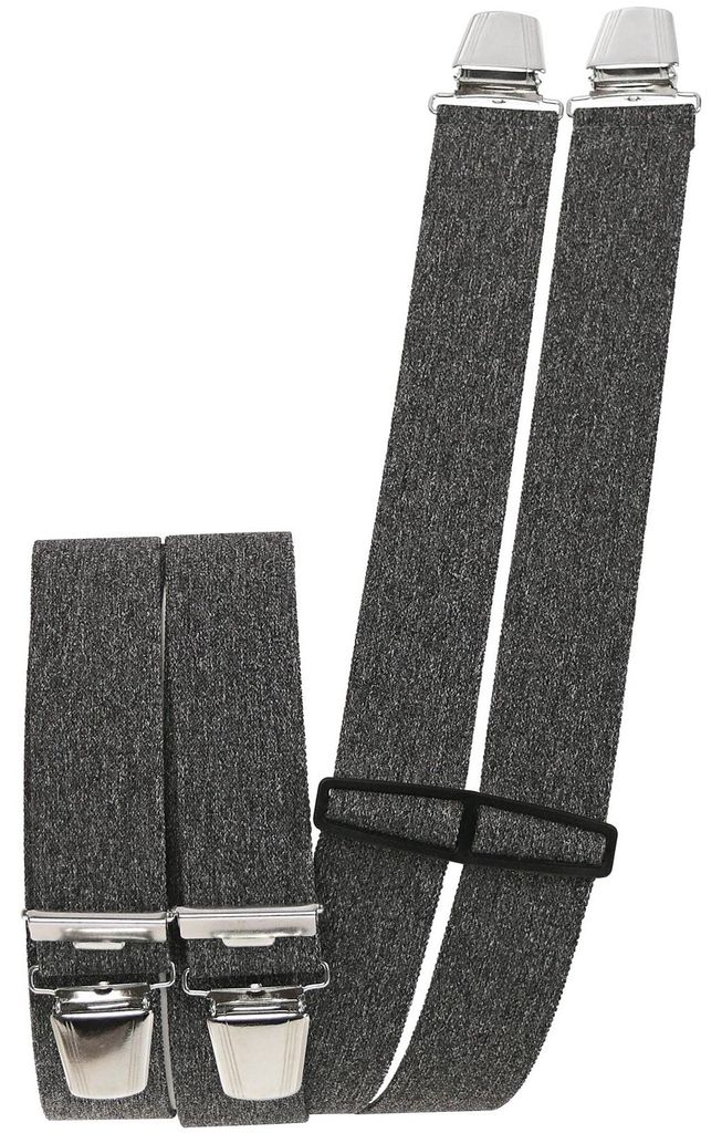 Hosenträger mit 4 extra starken  Clips uni Farben Produktbild 