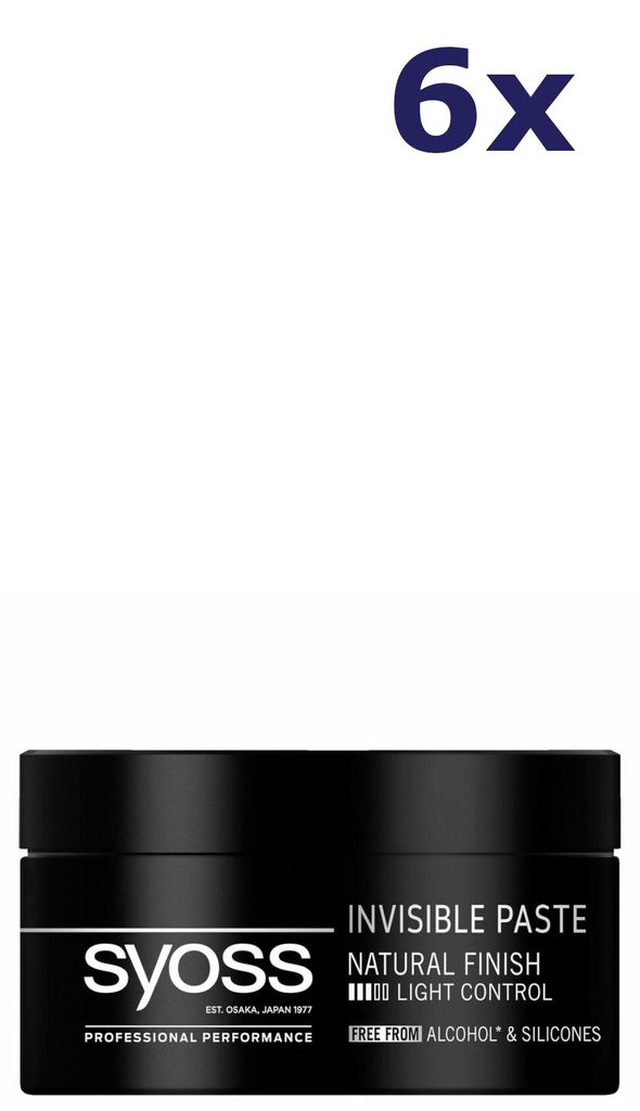 6x Syoss Styling Invisible Paste 100 ml Produktbild 