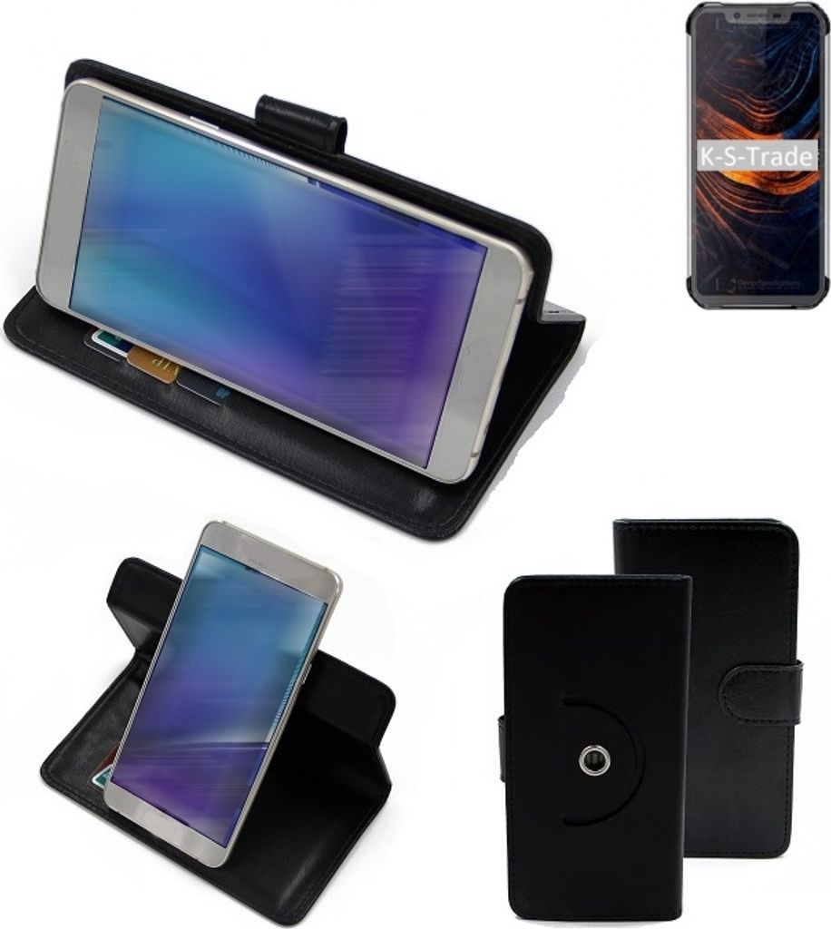 K-S-Trade Case Schutz-Hülle Handy-Hülle kompatibel mit Blackview BV9600 Pro Flipcase Smartphone Cover Handy Schutz Tasche Bookstyle Walletcase