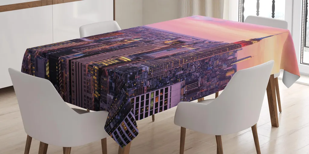 Tovaglia ABAKUHAUS New York City 140x200 cm - Design NYC al Tramonto