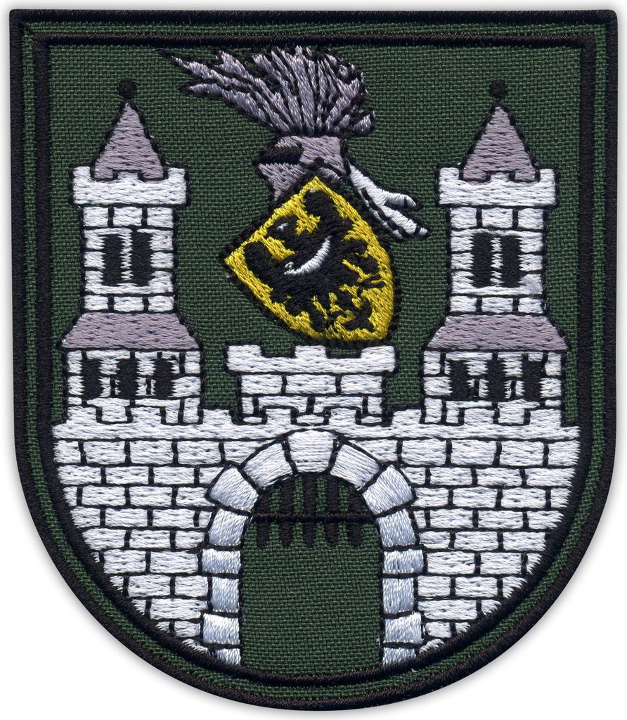 Patchion Coat of arms of the city Zielona Gora Grünberg in Schlesien - Self-Adhesive Backing - Embroidered Patch/Badge/Emblem