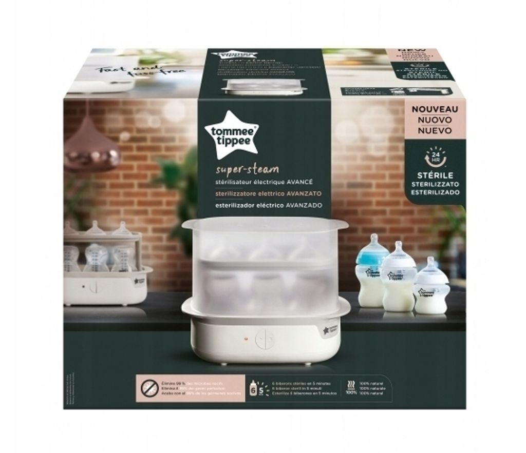 Tommee Tippee Elektrischer Dampfsterilisator Weiß Produktbild 