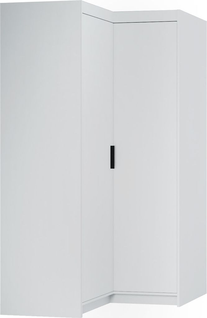 Eckschrank Garderobenschrank ELEN 2D weiß
