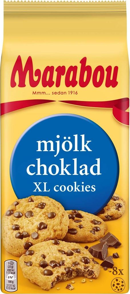 Marabou Mjölkchoklad XL Cookies 8er Produktbild 