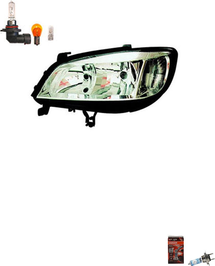 Johns, Scheinwerfer + Osram Night Breaker Laser passend für Opel Zafira A Links 1216277 09118791