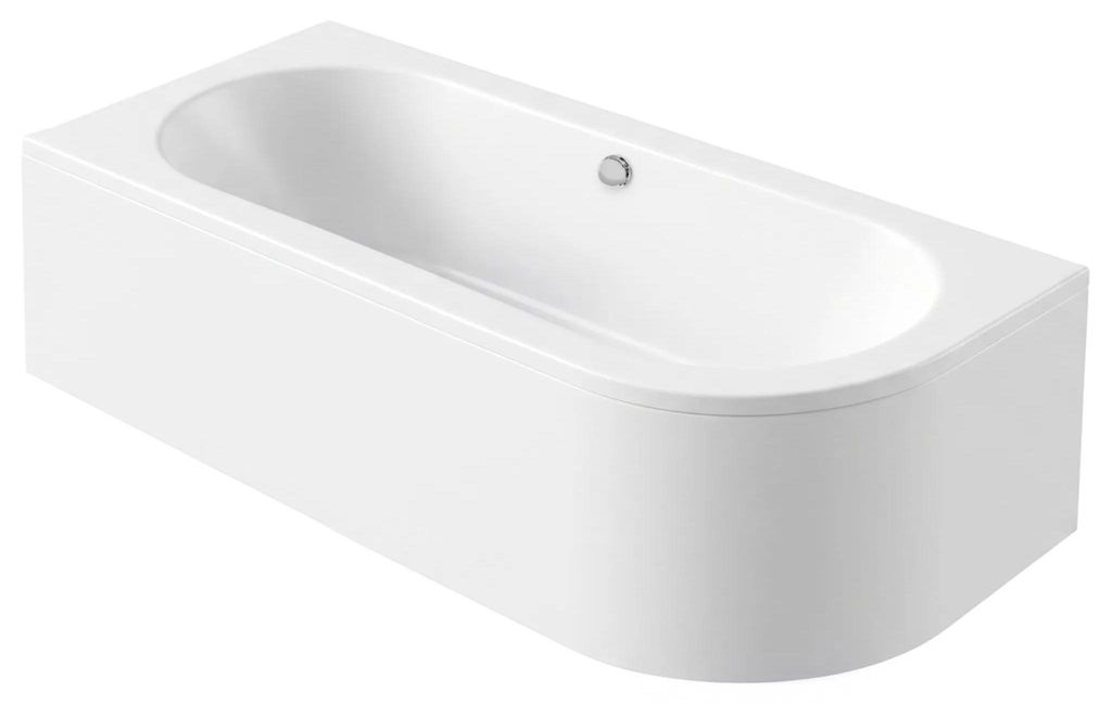 Eckbadewanne Rea Orion Links Weiß