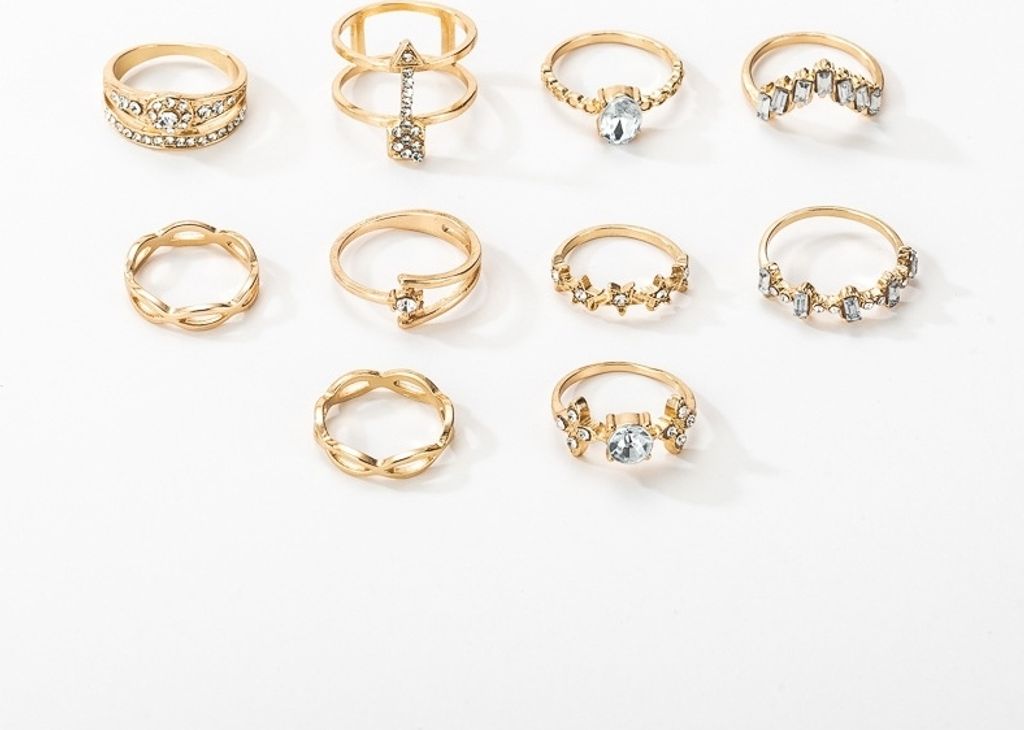 Gold RETRO PUNK BOHO 77 SET von RETRO RINGEN Produktbild 