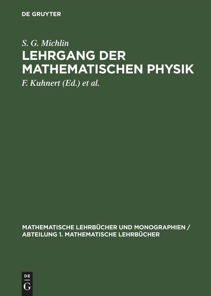 Lehrgang der Mathematischen Physik