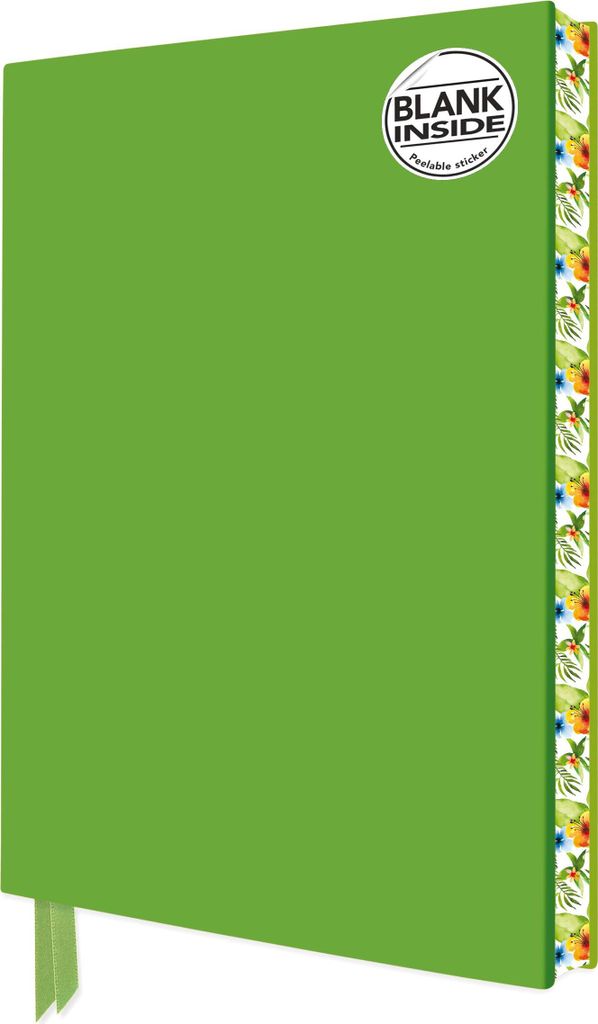 Spring Green Blank Artisan Notebook (Flame Tree Journals)