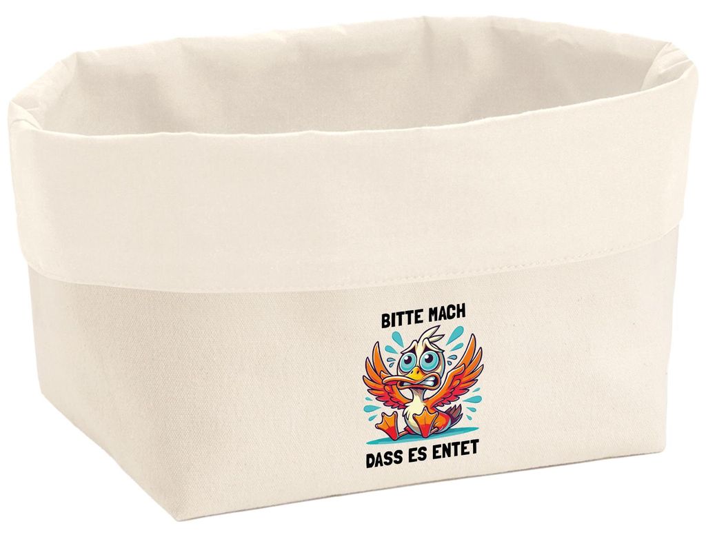 Huuraa Organizer Bitte mach dass es entet Ente Meme 3 Liter Medium Canvas Baumwolle Utensilo Geschenkidee