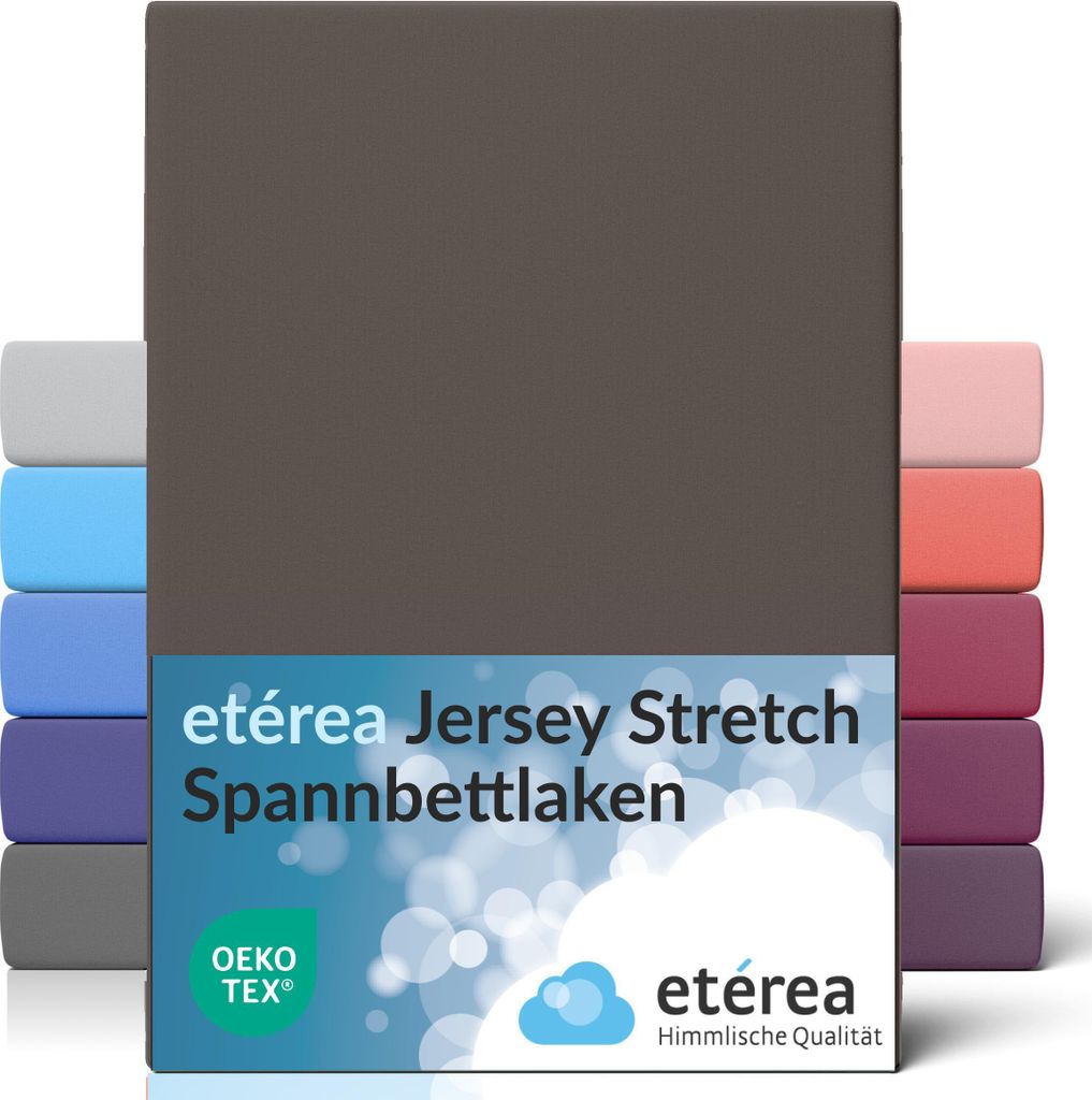 etérea Jersey Spannbettlaken 95% Baumwolle 5% Elasthan 90x200 - 100x220 cm