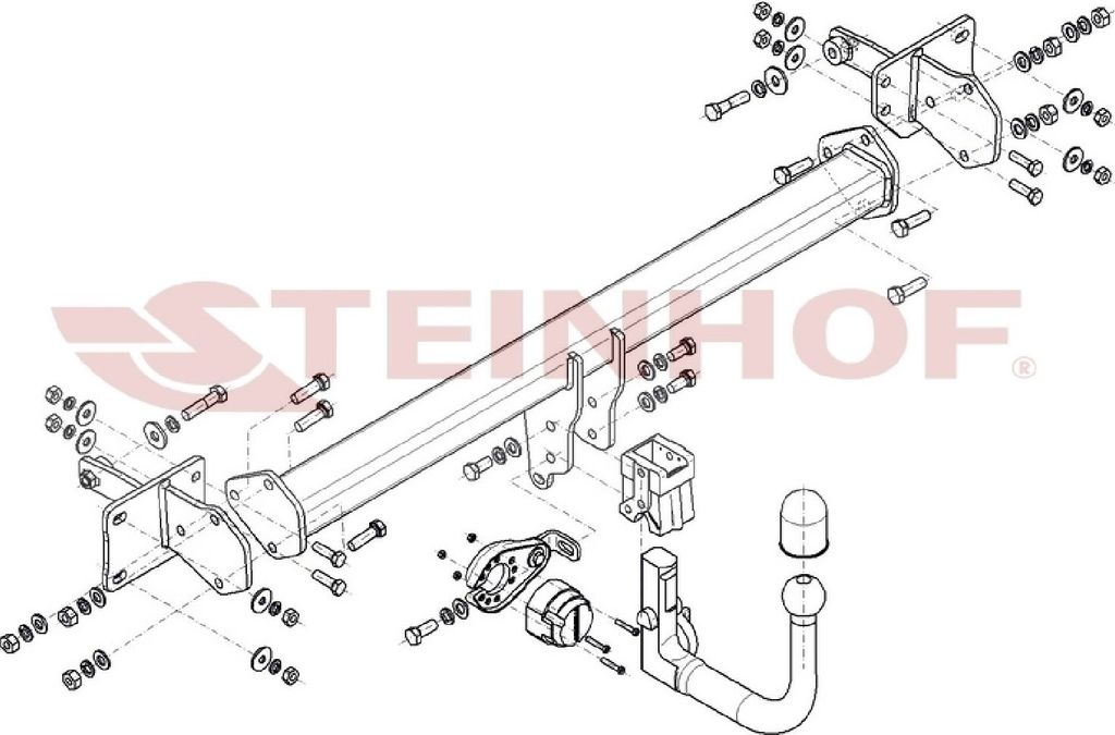 Z547095 Anhängerkupplung passend für MERCEDES S 206 03/2021- abnehmbar