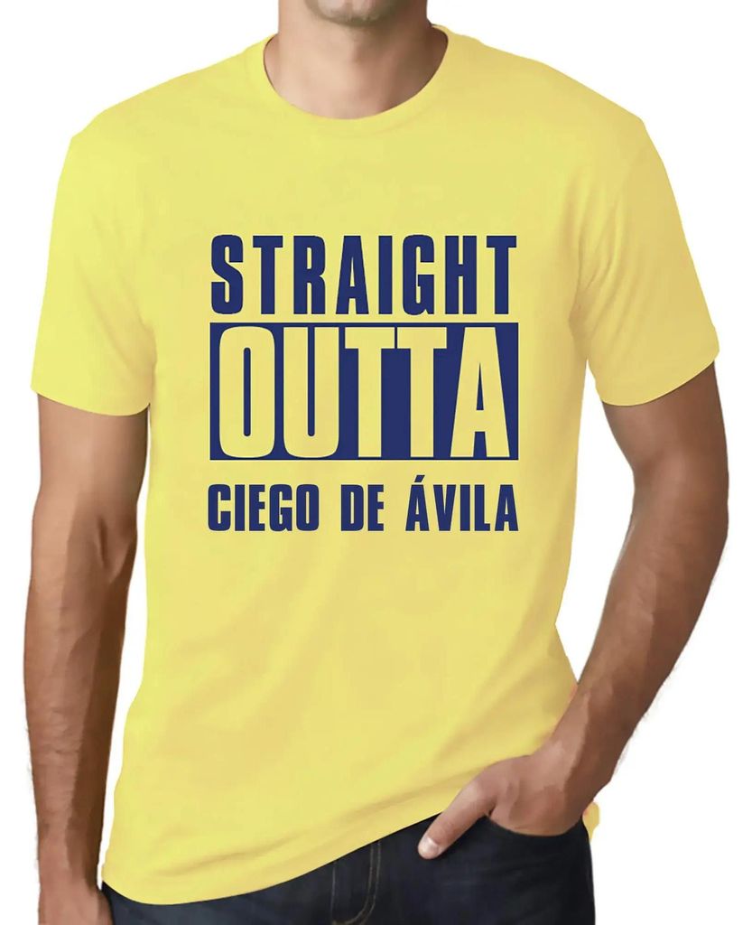 Herren Grafik T-Shirt Direkt aus Ciego de ávila – Straight Outta Ciego De Ávila – Öko-Verantwortlich Vintage Jahrgang Kurzarm Lustige Druck ...