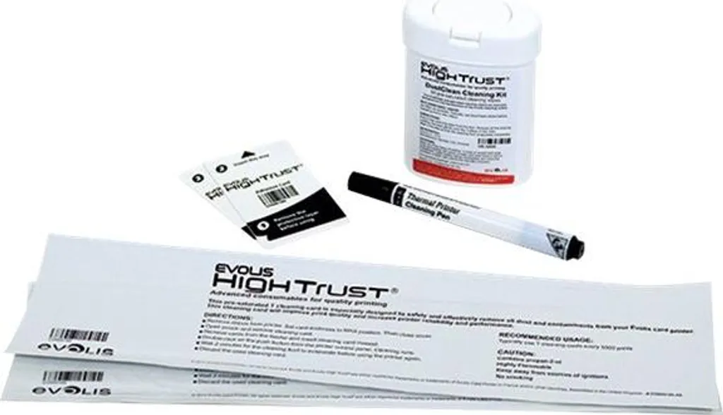 Pulizia Stampante Evolis: Kit Completo Card Adesive e Tamponi IPA