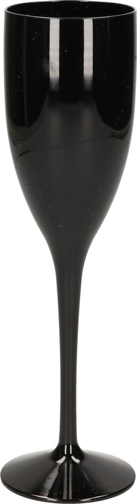 Champagner-/Prosecco-Glas - schwarz - 150 ml - Kunststoff