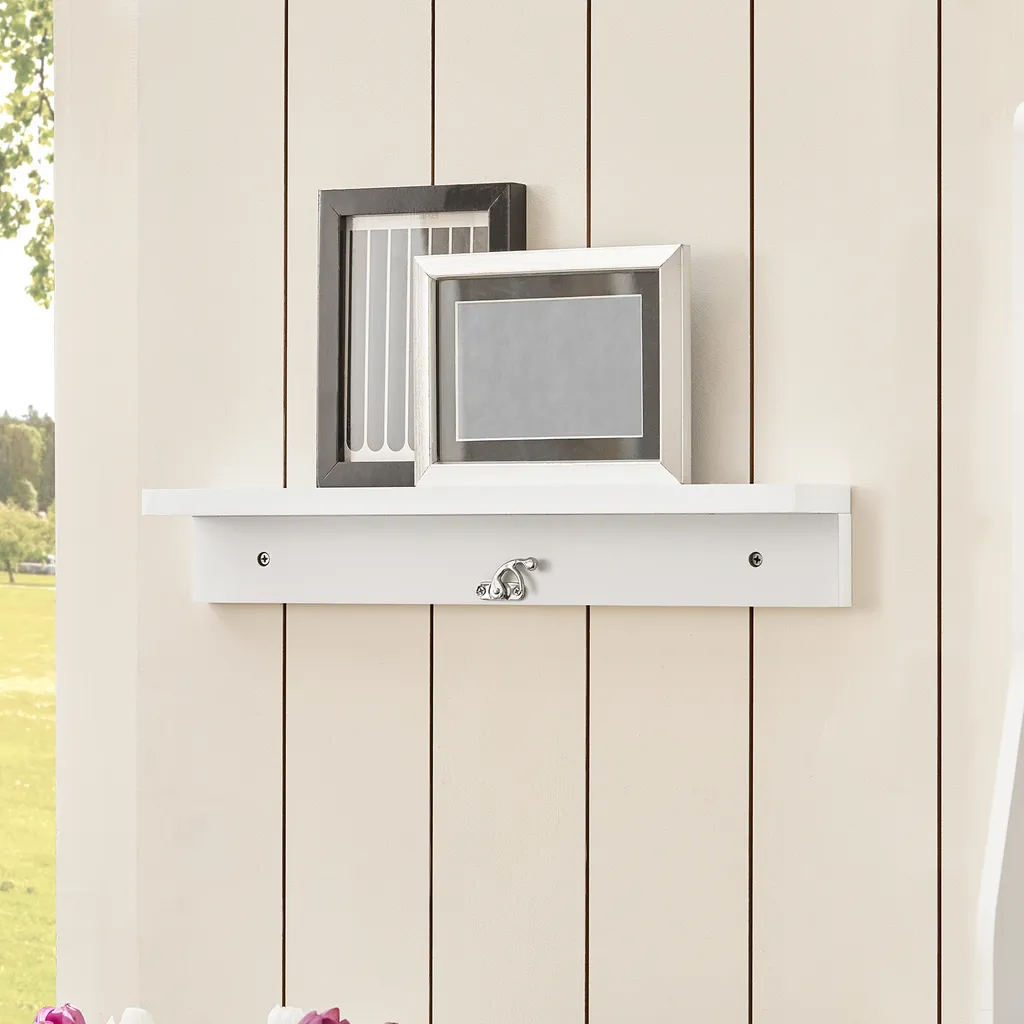 Tavolo da Pranzo Pieghevole SoBuy FWT20-W 50x75cm Bianco Lavagna - 9