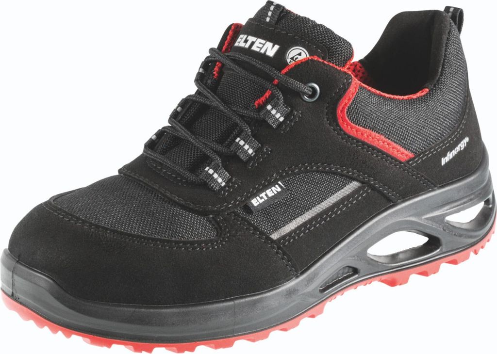Elten Halbschuh schwarz/rot HANNAH XXTL low ESD, S3, Produktbild 