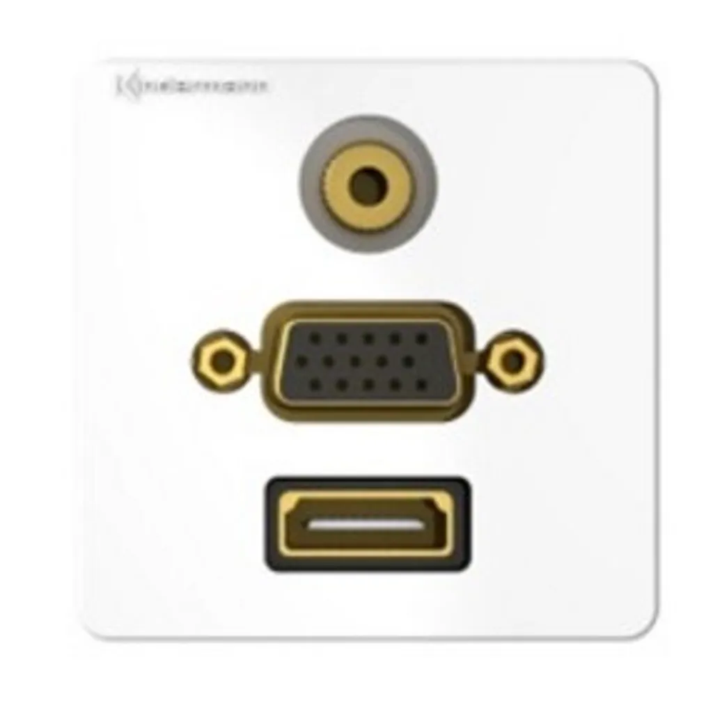 Kindermann 7456000586 Platine Clipsable HDMI VGA Audio avec Pigtails