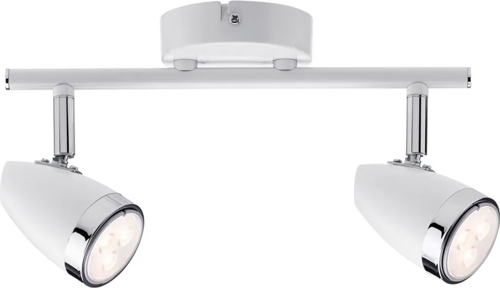 Luce Accogliente Paulmann Root 6124 Faretto 2 Luci Bianco Cromo GU10