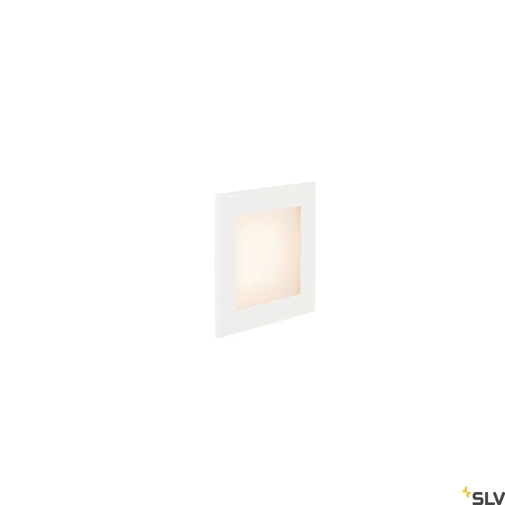 Luminaire mural LED 230V blanc 2700K carré 9x9 cm finition invisible