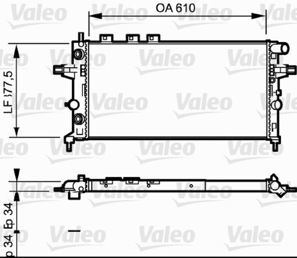 VALEO Kühler, Motorkühlung 732548