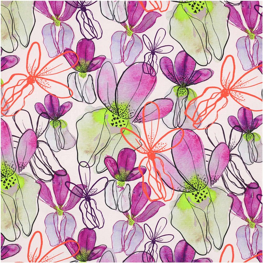 Viskosestoff Mr Beardy by Nerida Hansen ab 1x1,4m Sommerstoff Lenzing Ecovero