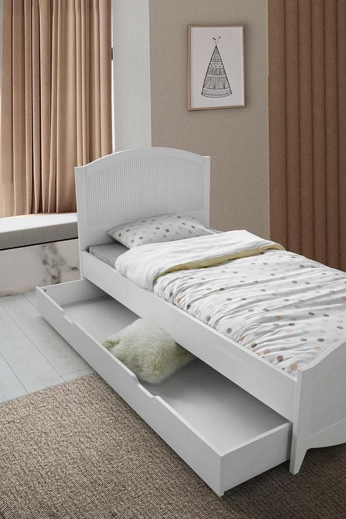 Kinderbett Ein gemütlicher Schlafplatz für Kinder Bett mit Schubladen