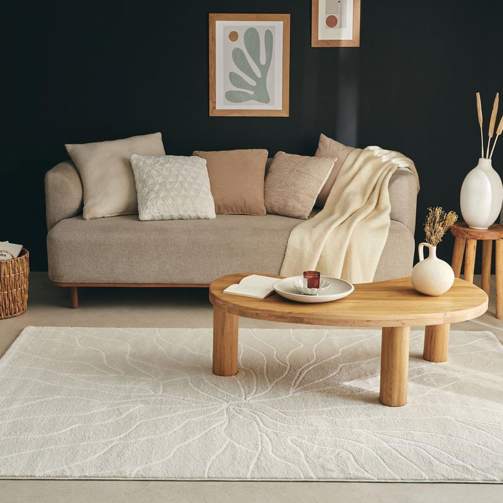 Wohnzimmer- und Schlafzimmerteppich mit abstraktem Muster ECHO 5