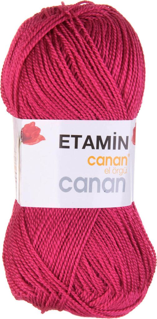 30g Canan Etamin uni Häkelgarn Strickgarn Amigurumi-Wolle , Farbe:E-119 fuchsia