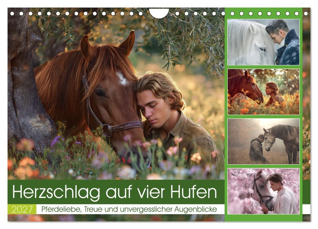 Herzschlag auf vier Hufen (Wandkalender 2027 DIN A4 quer), CALVENDO Monatskalender